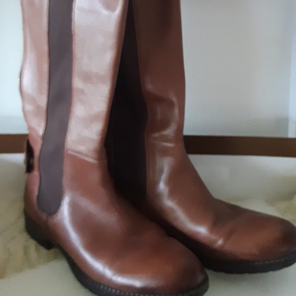 Franco Sarto Shoes - Franco Sarto L Tahini Leather Riding Boots